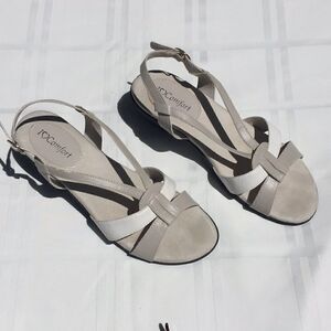 Strictly Comfort 8.5 Med Taupe Women's Summer Sandals Excellent Condition